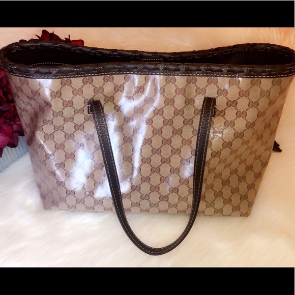 🆕GUCCI GG Crystal Bamboo Tassel Tote Bag - Picture 3 of 8